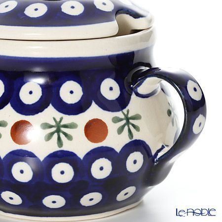 ポーリッシュポタリー（ポーランド陶器） ボレスワヴィエツ シュガーボウル 250ml／9.8cm 1354／D-41