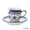 ポーリッシュポタリー（ポーランド陶器） ボレスワヴィエツ コーヒーカップ＆ソーサー 160ml／14.2cm 913／710／DU-60