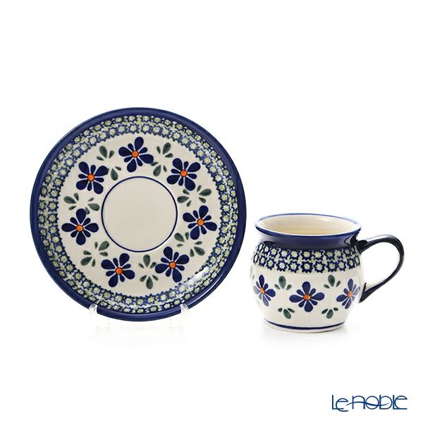 ポーリッシュポタリー（ポーランド陶器） ボレスワヴィエツ コーヒーカップ＆ソーサー 160ml／14.2cm 913／710／DU-60