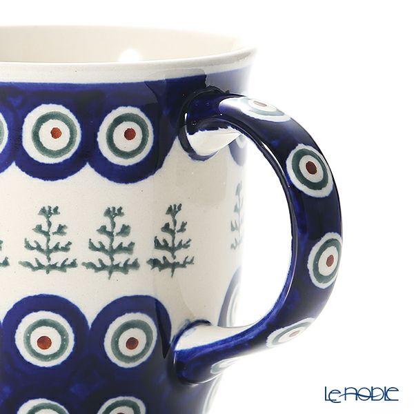 ポーリッシュポタリー（ポーランド陶器） ボレスワヴィエツ マグカップ 350ml／9.7cm XMAS／クリスマス（もみの木）1105／D-312