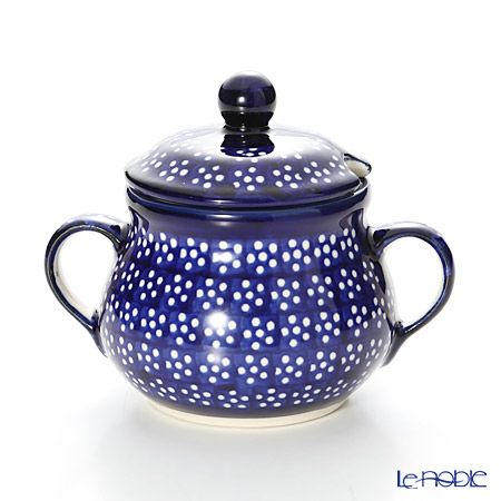 ポーリッシュポタリー（ポーランド陶器） ボレスワヴィエツ シュガーボウル 250ml／9.8cm 1354／226A