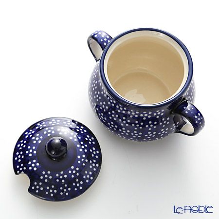 ポーリッシュポタリー（ポーランド陶器） ボレスワヴィエツ シュガーボウル 250ml／9.8cm 1354／226A