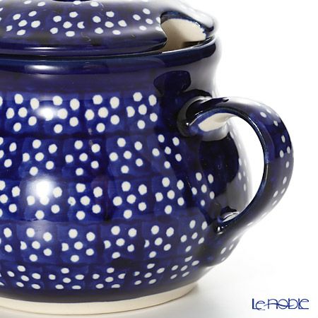 ポーリッシュポタリー（ポーランド陶器） ボレスワヴィエツ シュガーボウル 250ml／9.8cm 1354／226A