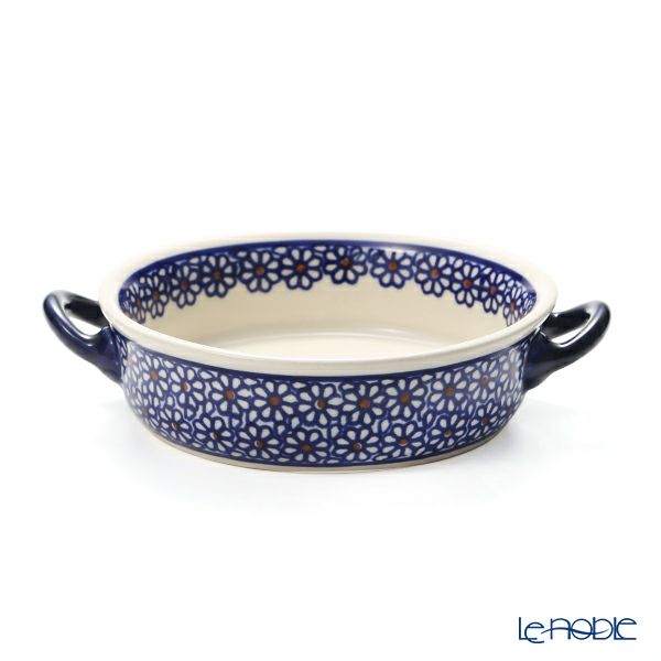 ポーリッシュポタリー（ポーランド陶器） ボレスワヴィエツ グラタン皿 18.8cm／H4.6cm 1454／120