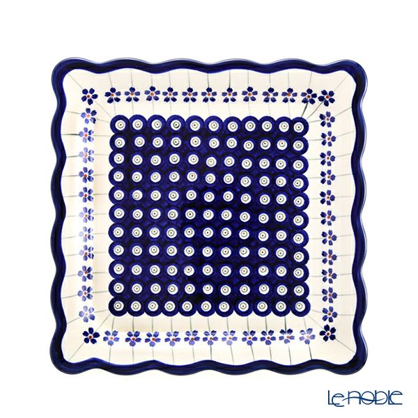 ポーリッシュポタリー（ポーランド陶器） ボレスワヴィエツ スクエアプレート 24cm 1570／A-166A