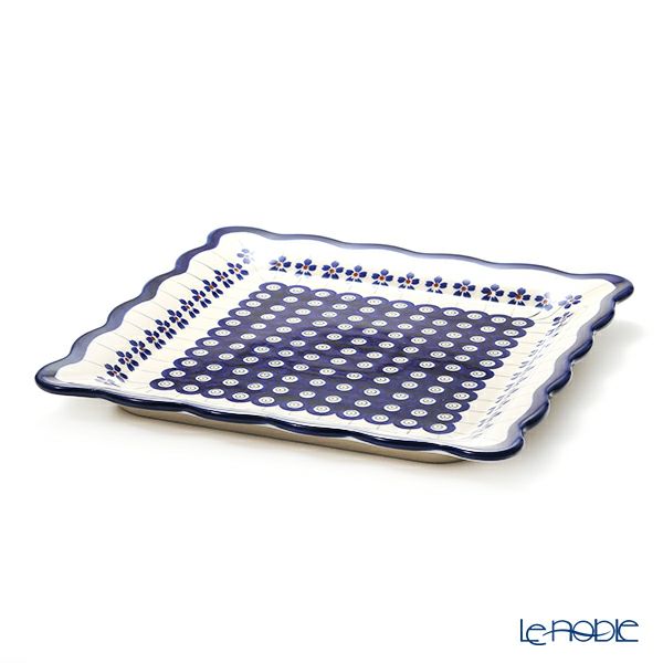 ポーリッシュポタリー（ポーランド陶器） ボレスワヴィエツ スクエアプレート 24cm 1570／A-166A