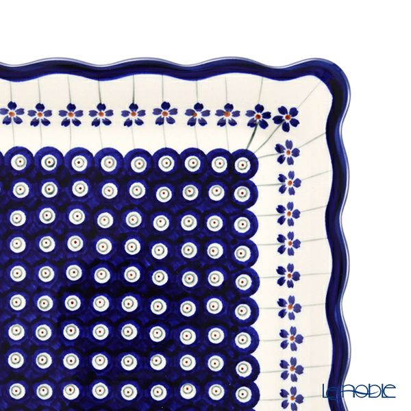 ポーリッシュポタリー（ポーランド陶器） ボレスワヴィエツ スクエアプレート 24cm 1570／A-166A