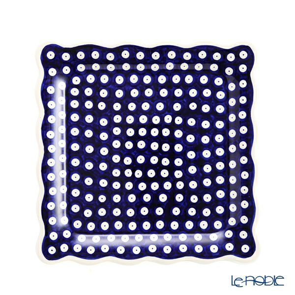 ポーリッシュポタリー（ポーランド陶器） ボレスワヴィエツ スクエアプレート 24cm 1570／D-42