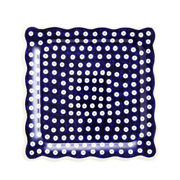 ポーリッシュポタリー（ポーランド陶器） ボレスワヴィエツ スクエアプレート 24cm 1570／D-42