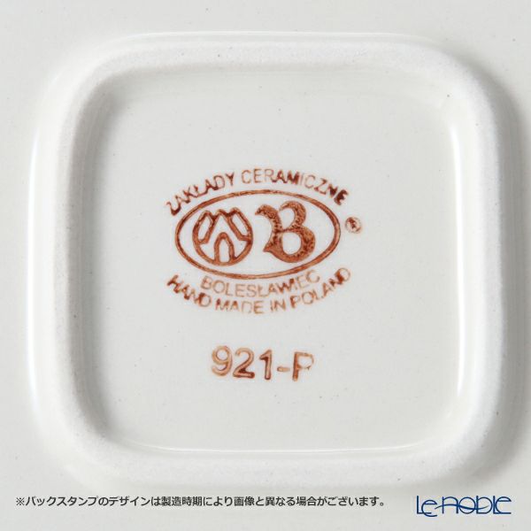 ポーリッシュポタリー（ポーランド陶器） ボレスワヴィエツ スクエアプレート 24cm 1570／A-167A