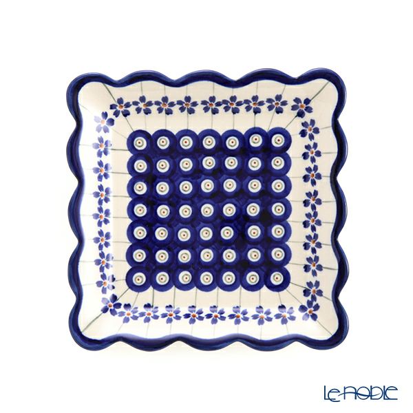 ポーリッシュポタリー（ポーランド陶器） ボレスワヴィエツ スクエアプレート 16cm 1610／A-166A