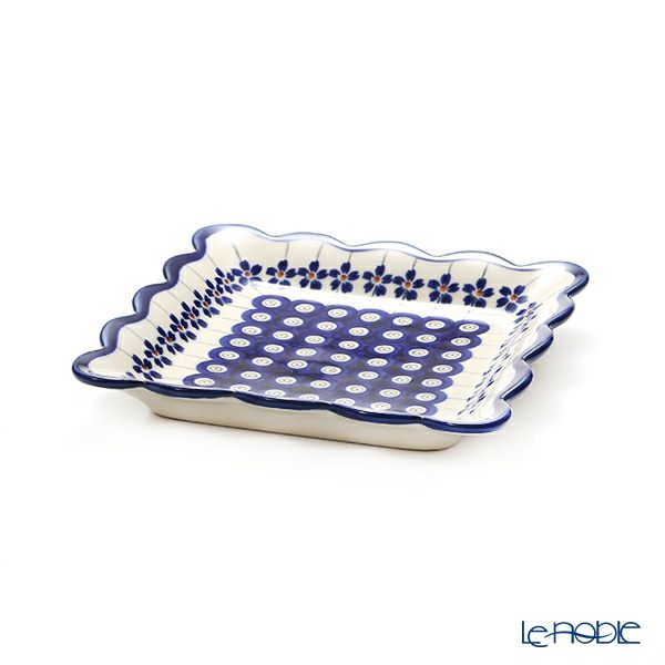 ポーリッシュポタリー（ポーランド陶器） ボレスワヴィエツ スクエアプレート 16cm 1610／A-166A