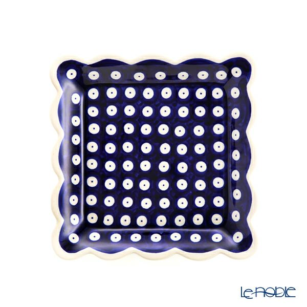 ポーリッシュポタリー（ポーランド陶器） ボレスワヴィエツ スクエアプレート 16cm 1610／D-42