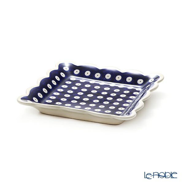 ポーリッシュポタリー（ポーランド陶器） ボレスワヴィエツ スクエアプレート 16cm 1610／D-42