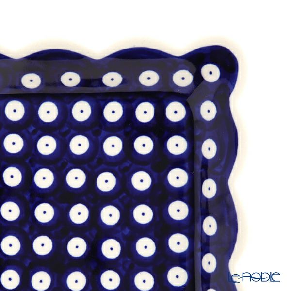 ポーリッシュポタリー（ポーランド陶器） ボレスワヴィエツ スクエアプレート 16cm 1610／D-42