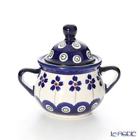 ポーリッシュポタリー（ポーランド陶器） ボレスワヴィエツ シュガーボウル 50ml／7.7cm 1115／A-166A
