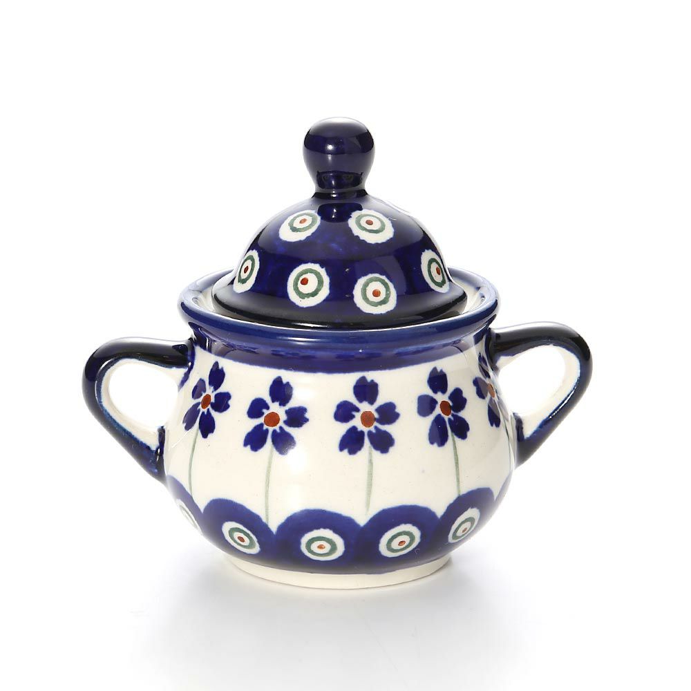 ポーリッシュポタリー（ポーランド陶器） ボレスワヴィエツ シュガーボウル 50ml／7.7cm 1115／A-166A