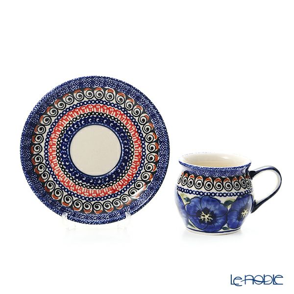 ポーリッシュポタリー（ポーランド陶器） ボレスワヴィエツ コーヒーカップ＆ソーサー 160ml／14.2cm 913／710／ART-148 アートコレクション