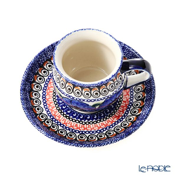 ポーリッシュポタリー（ポーランド陶器） ボレスワヴィエツ コーヒーカップ＆ソーサー 160ml／14.2cm 913／710／ART-148 アートコレクション