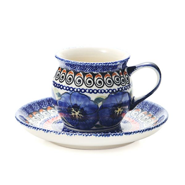 ポーリッシュポタリー（ポーランド陶器） ボレスワヴィエツ コーヒーカップ＆ソーサー 160ml／14.2cm 913／710／ART-148 アートコレクション