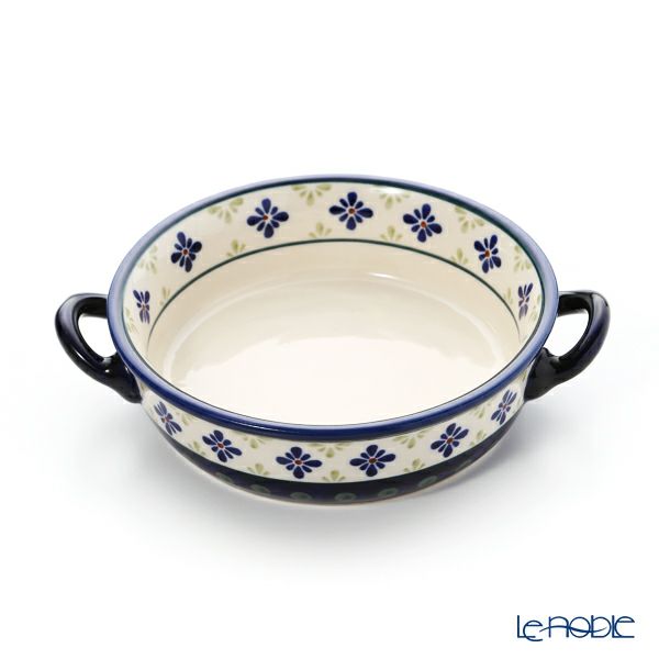 ポーリッシュポタリー（ポーランド陶器） ボレスワヴィエツ グラタン皿 18.8cm／H4.6cm 1454／297A