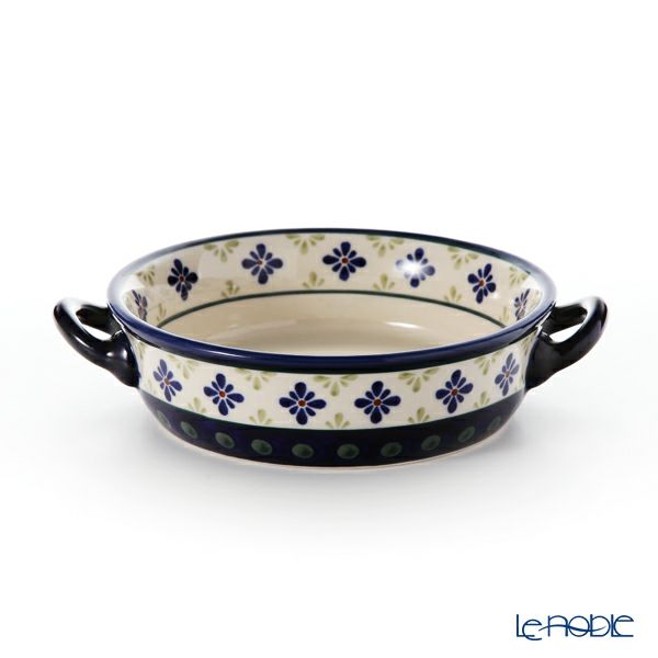 ポーリッシュポタリー（ポーランド陶器） ボレスワヴィエツ グラタン皿 18.8cm／H4.6cm 1454／297A