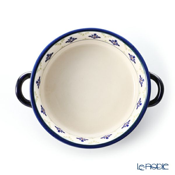 ポーリッシュポタリー（ポーランド陶器） ボレスワヴィエツ グラタン皿 18.8cm／H4.6cm 1454／297A