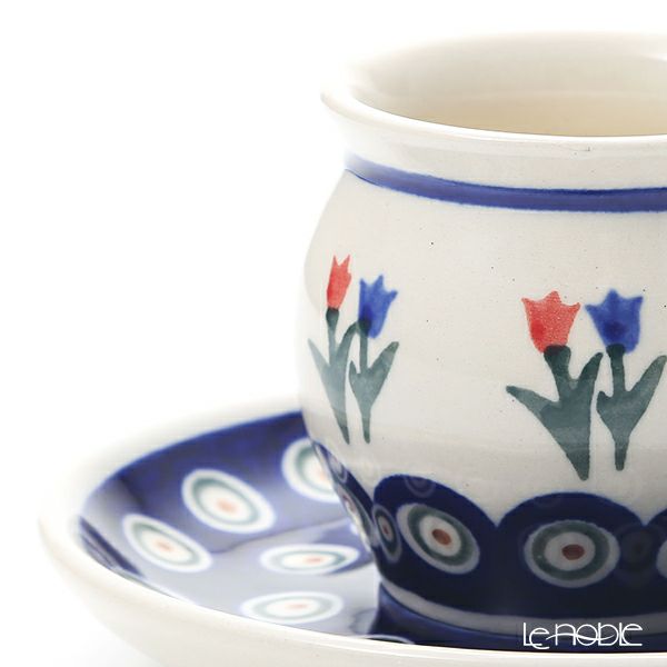 ポーリッシュポタリー（ポーランド陶器） ボレスワヴィエツ コーヒーカップ＆ソーサー 160ml／14.2cm 913／710／809