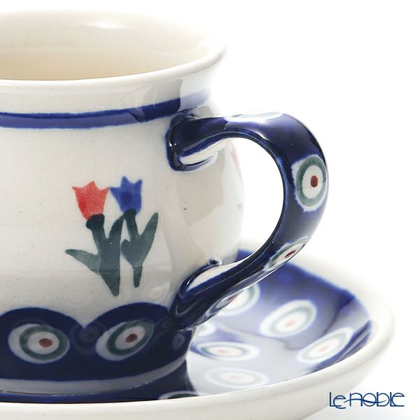 ポーリッシュポタリー（ポーランド陶器） ボレスワヴィエツ コーヒーカップ＆ソーサー 160ml／14.2cm 913／710／809