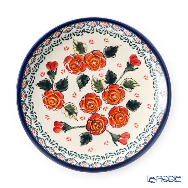 ポーリッシュポタリー（ポーランド陶器） ボレスワヴィエツ プレート 19.5cm 814／ART-198 アートコレクション