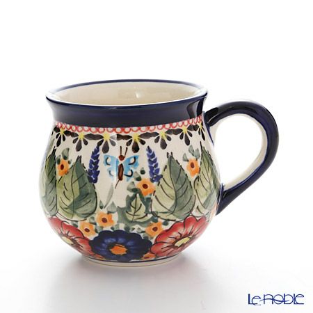 ポーリッシュポタリー（ポーランド陶器） ボレスワヴィエツ マグ 220ml／8cm 1452／ART-149 アートコレクション