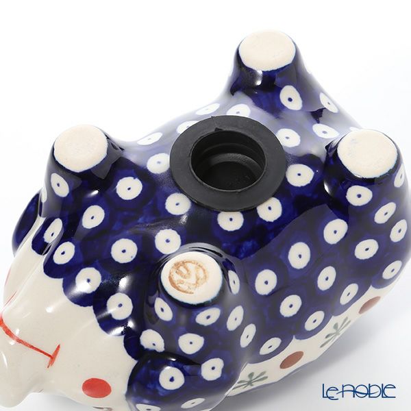 ポーリッシュポタリー（ポーランド陶器） ボレスワヴィエツ ピギーバンク（豚の貯金箱） 15.5cm／H9.3cm 1815／D-41
