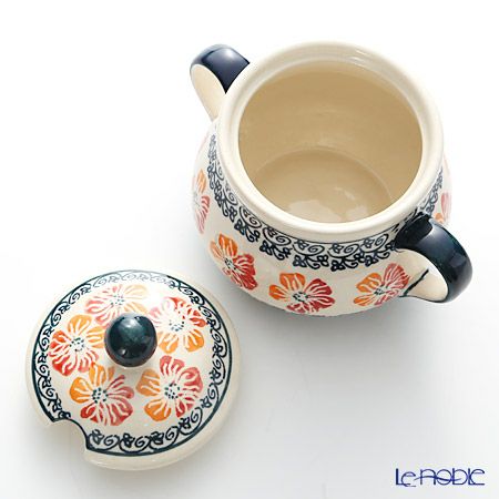 ポーリッシュポタリー（ポーランド陶器） ボレスワヴィエツ シュガーボウル 250ml／9.8cm 1354／955