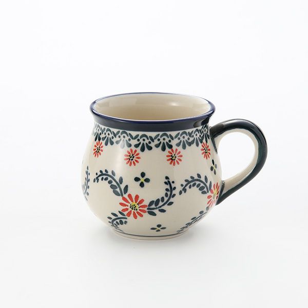 ポーリッシュポタリー（ポーランド陶器） ボレスワヴィエツ マグ 220ml／8cm 1452／A-1072A