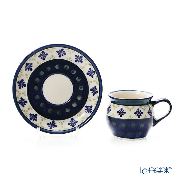 ポーリッシュポタリー（ポーランド陶器） ボレスワヴィエツ コーヒーカップ＆ソーサー 160ml／14.2cm 913／710／A-297A
