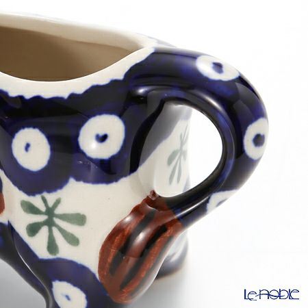 ポーリッシュポタリー（ポーランド陶器） ボレスワヴィエツ クリーマー（ウシ） 75ml 1885／D-41