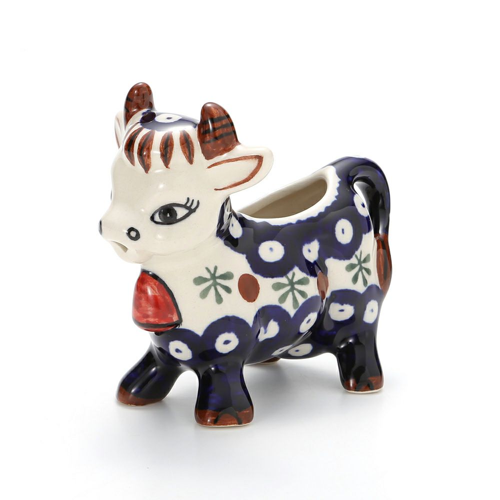 ポーリッシュポタリー（ポーランド陶器） ボレスワヴィエツ クリーマー（ウシ） 75ml 1885／D-41