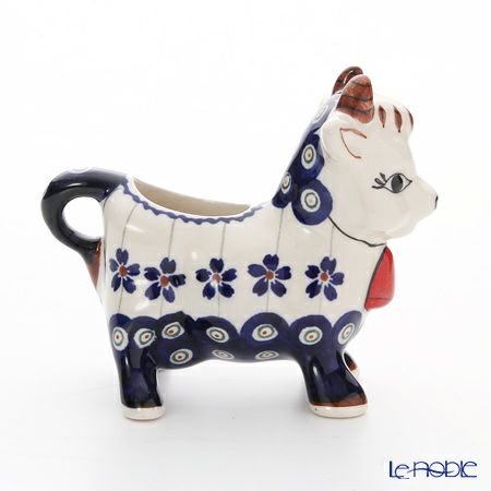 ポーリッシュポタリー（ポーランド陶器） ボレスワヴィエツ クリーマー（ウシ） 75ml 1885／A-166A