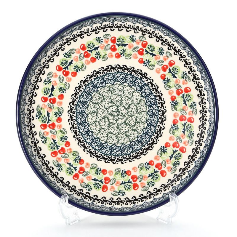 ポーリッシュポタリー（ポーランド陶器） ボレスワヴィエツ プレート 24.5cm 524／DU158