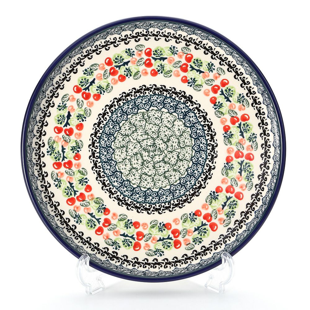 ポーリッシュポタリー（ポーランド陶器） ボレスワヴィエツ プレート 24.5cm 524／DU158