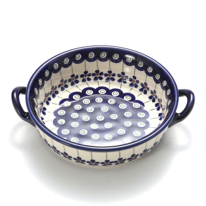 ポーリッシュポタリー（ポーランド陶器） ボレスワヴィエツ グラタン皿 1454A／A-166A（内模様）