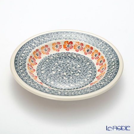 ポーリッシュポタリー（ポーランド陶器） ボレスワヴィエツ スーププレート 24cm 1419／955