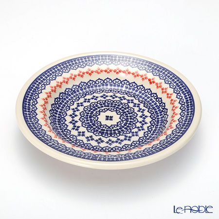 ポーリッシュポタリー（ポーランド陶器） ボレスワヴィエツ スーププレート 24cm 1419／1046