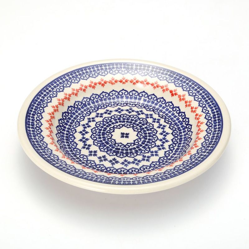 ポーリッシュポタリー（ポーランド陶器） ボレスワヴィエツ スーププレート 24cm 1419／1046