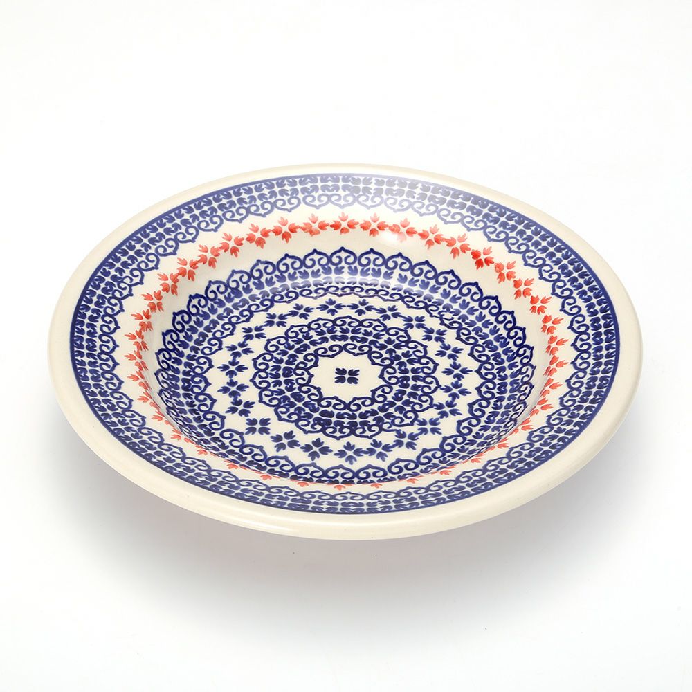 ポーリッシュポタリー（ポーランド陶器） ボレスワヴィエツ スーププレート 24cm 1419／1046