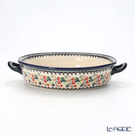 ポーリッシュポタリー（ポーランド陶器） ボレスワヴィエツ グラタン皿 1455／DU158