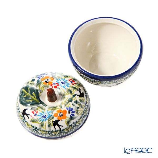 ポーリッシュポタリー（ポーランド陶器） ボレスワヴィエツ キャニスター（リンゴ） 9.2cm／100ml 1899／DU-182