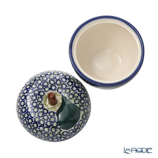 ポーリッシュポタリー（ポーランド陶器） ボレスワヴィエツ キャニスター（リンゴ） 9.2cm／100ml 1899／DU-60