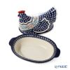 ポーリッシュポタリー（ポーランド陶器） ボレスワヴィエツ 蓋付きディッシュ（ニワトリ） 32.5cm 1773／1788／A-1145A