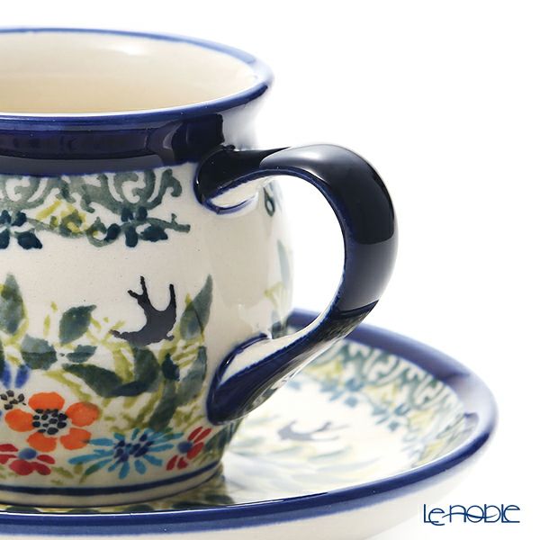 ポーリッシュポタリー（ポーランド陶器） ボレスワヴィエツ コーヒーカップ＆ソーサー 160ml／14.2cm 913／710／DU-182